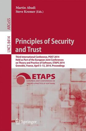 Kremer / Abadi |  Principles of Security and Trust | Buch |  Sack Fachmedien