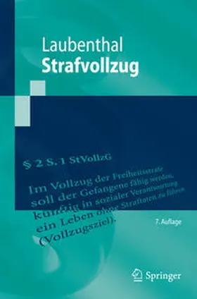 Laubenthal |  Strafvollzug | eBook | Sack Fachmedien