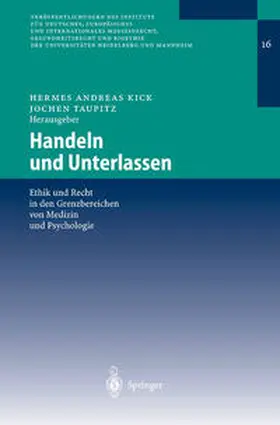 Kick / Taupitz |  Handeln und Unterlassen | eBook | Sack Fachmedien