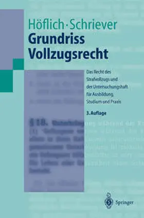 Höflich / Schriever |  Grundriss Vollzugsrecht | eBook | Sack Fachmedien