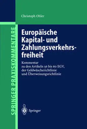 Ohler |  Europäische Kapital- und Zahlungsverkehrsfreiheit | eBook | Sack Fachmedien