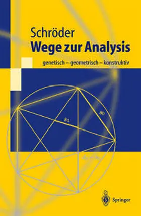 Schröder |  Wege zur Analysis | eBook | Sack Fachmedien