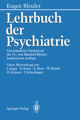 Bleuler |  Lehrbuch der Psychiatrie | eBook | Sack Fachmedien