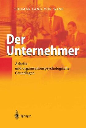 Lang-von Wins |  Der Unternehmer | Buch |  Sack Fachmedien