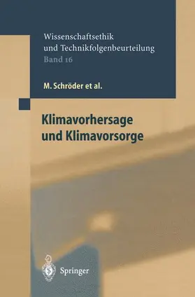 Schröder / Hense / Grunwald |  Klimavorhersage und Klimavorsorge | Buch |  Sack Fachmedien