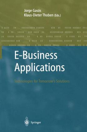 Thoben / Gasos |  E-Business Applications | Buch |  Sack Fachmedien