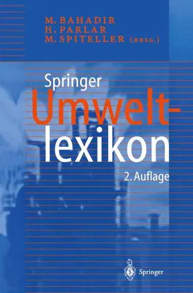 Bahadir / Spiteller / Parlar |  Springer Umweltlexikon | Buch |  Sack Fachmedien