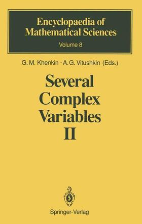Khenkin / Vitushkin |  Several Complex Variables II | Buch |  Sack Fachmedien