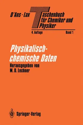 Heiland / D'Ans / Neumann |  Taschenbuch für Chemiker und Physiker | Buch |  Sack Fachmedien