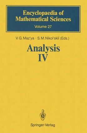 Maz'ya / Nikol'skii |  Analysis IV | Buch |  Sack Fachmedien