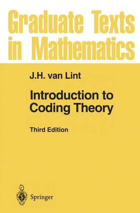 Lint |  Introduction to Coding Theory | Buch |  Sack Fachmedien