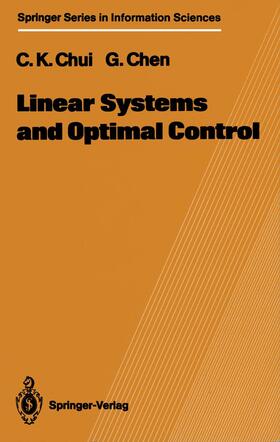 Chen / Chui |  Linear Systems and Optimal Control | Buch |  Sack Fachmedien