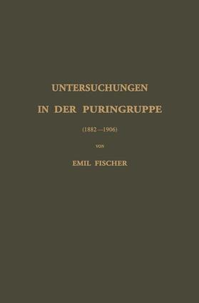 Fischer |  Untersuchungen in der Puringruppe | Buch |  Sack Fachmedien