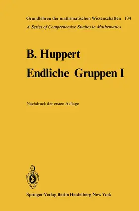 Huppert |  Endliche Gruppen I | Buch |  Sack Fachmedien