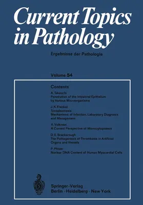 Altmann / Hedinger / Benirschke |  Current Topics in Pathology / Ergebnisse der Pathologie | Buch |  Sack Fachmedien