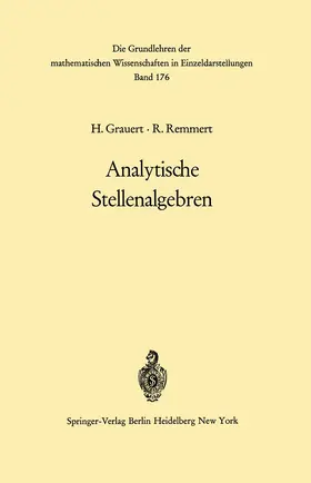 Grauert / Remmert |  Analytische Stellenalgebren | Buch |  Sack Fachmedien