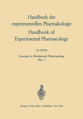 Brodie / Gillette |  Concepts in Biochemical Pharmacology | Buch |  Sack Fachmedien