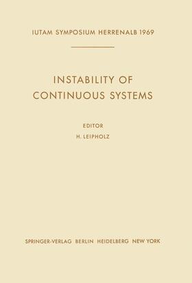 Leipholz |  Instability of Continuous Systems | Buch |  Sack Fachmedien