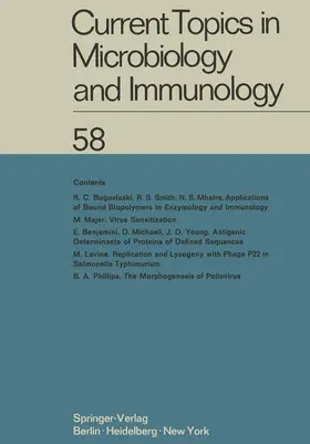 Schweiger / Hofschneider / Sela |  Current Topics in Microbiology and Immunology | Buch |  Sack Fachmedien