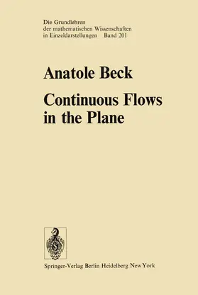 Beck |  Continuous Flows in the Plane | Buch |  Sack Fachmedien