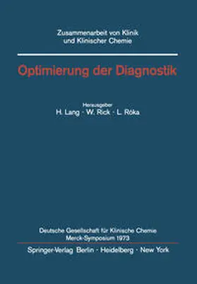 Lang / Rick / Roka |  Optimierung der Diagnostik | eBook | Sack Fachmedien