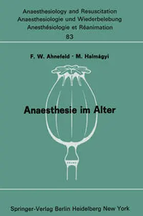 Ahnefeld / Halmagyi |  Anaesthesie im Alter | eBook | Sack Fachmedien