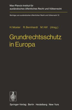 Mosler / Hilf / Bernard |  Grundrechtsschutz in Europa | Buch |  Sack Fachmedien