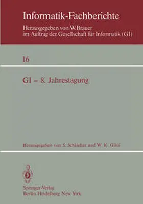 Schindler / Giloi |  GI — 8. Jahrestagung | eBook | Sack Fachmedien