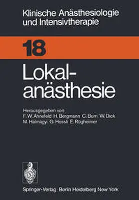 Ahnefeld / Bergmann / Burri |  Lokalanästhesie | eBook | Sack Fachmedien