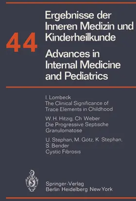 Frick / Harnack / Wolff |  Ergebnisse der Inneren Medizin und Kinderheilkunde/Advances in Internal Medicine and Pediatrics | Buch |  Sack Fachmedien