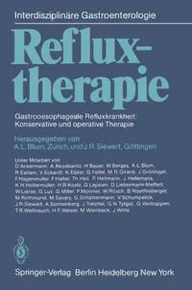 Blum / Siewert |  Refluxtherapie | eBook | Sack Fachmedien