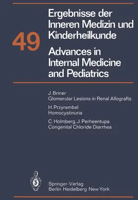 Frick / Harnack / Prader |  Ergebnisse der Inneren Medizin und Kinderheilkunde / Advances in Internal Medicine and Pediatrics | Buch |  Sack Fachmedien