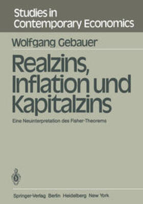 Gebauer |  Realzins, Inflation und Kapitalzins | eBook | Sack Fachmedien