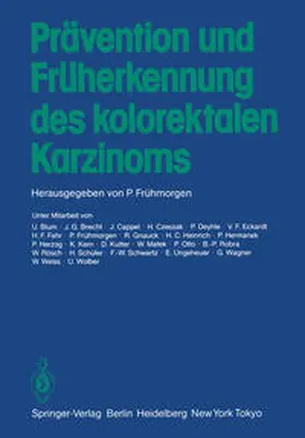 Frühmorgen | Prävention und Früherkennung des kolorektalen Karzinoms | E-Book | sack.de