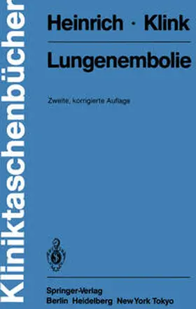 Heinrich / Klink |  Lungenembolie | eBook | Sack Fachmedien