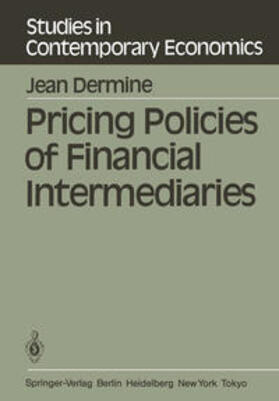 Dermine |  Pricing Policies of Financial Intermediaries | eBook | Sack Fachmedien