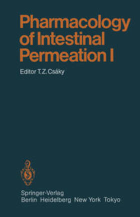  Pharmacology of Intestinal Permeation I | eBook | Sack Fachmedien