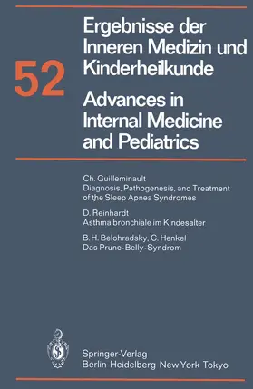 Frick / Harnack / Prader |  Ergebnisse der Inneren Medizin und Kinderheilkunde / Advances in Internal Medicine and Pediatrics | Buch |  Sack Fachmedien