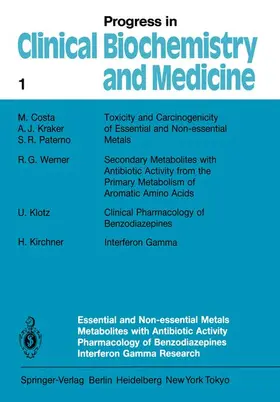  Essential and Non-Essential Metals Metabolites with Antibiotic Activity Pharmacology of Benzodiazepines Interferon Gamma Research | Buch |  Sack Fachmedien