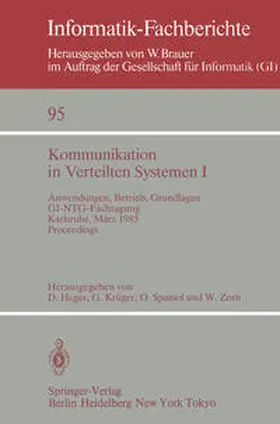 Heger / Krüger / Spaniol |  Kommunikation in Verteilten Systemen I | eBook | Sack Fachmedien