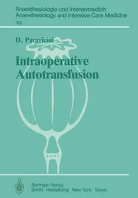 Paravicini |  Intraoperative Autotransfusion | eBook | Sack Fachmedien