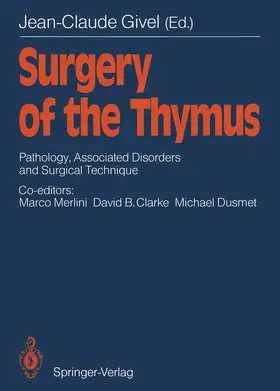  Surgery of the Thymus | Buch |  Sack Fachmedien