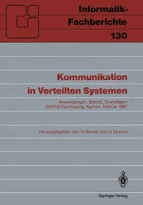 Gerner / Spaniol |  Kommunikation in Verteilten Systemen | eBook | Sack Fachmedien