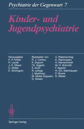 Martinius / Kisker / Meyer | Kinder- und Jugendpsychiatrie | Buch | 978-3-642-71818-2 | sack.de