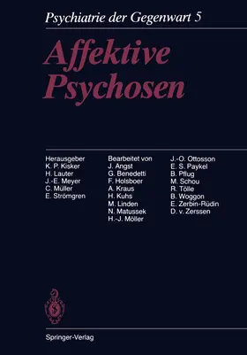 Kisker / Lauter / Meyer |  Affektive Psychosen | Buch |  Sack Fachmedien