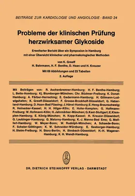 Greeff |  Probleme der Klinischen Prüfung Herzwirksamer Glykoside | Buch |  Sack Fachmedien