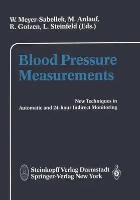 Meyer-Sabellek / Steinfeld / Anlauf |  Blood Pressure Measurements | Buch |  Sack Fachmedien