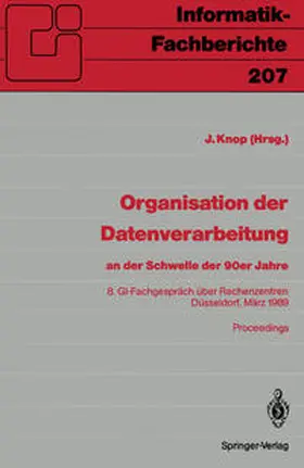 Knop |  Organisation der Datenverarbeitung an der Schwelle der 90er Jahre | eBook | Sack Fachmedien