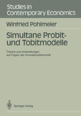 Pohlmeier |  Simultane Probit- und Tobitmodelle | eBook | Sack Fachmedien