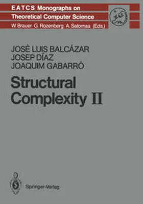 Balcazar / Diaz / Gabarro |  Structural Complexity II | eBook | Sack Fachmedien